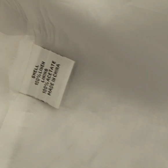 2000's NWT White Linen Emuanuel Ungaro Ladies Single Button Blazer - Picture 9 of 9